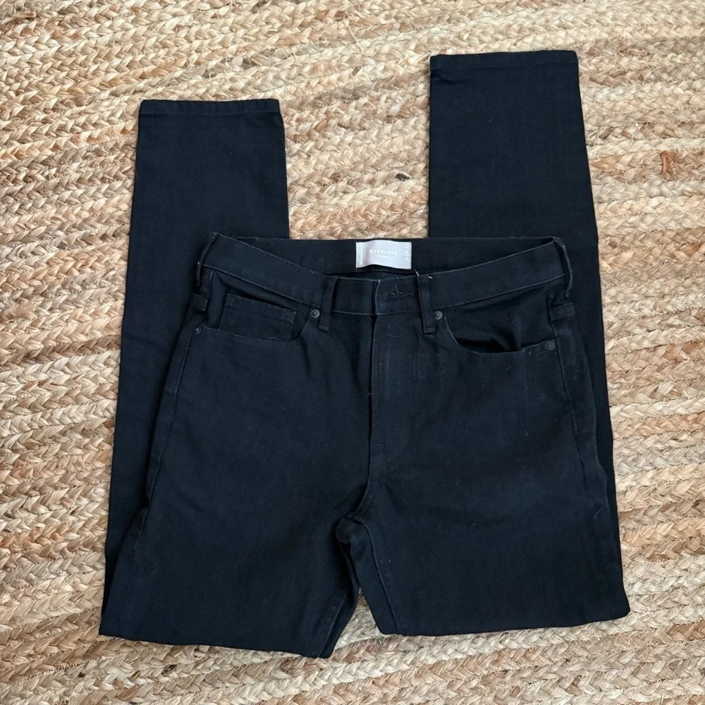 Everlane Men’s 30 x 30 The Slim Fit Black Denim Pants